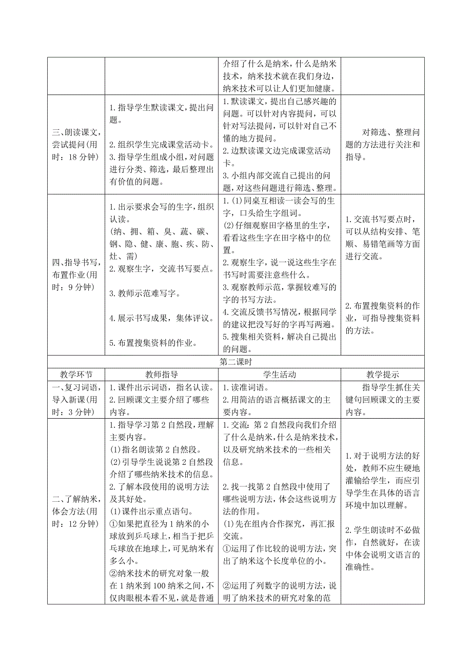 四年级语文下册 第二单元7《纳米技术就在我们身边》导学案设计 新人教版.doc_第2页