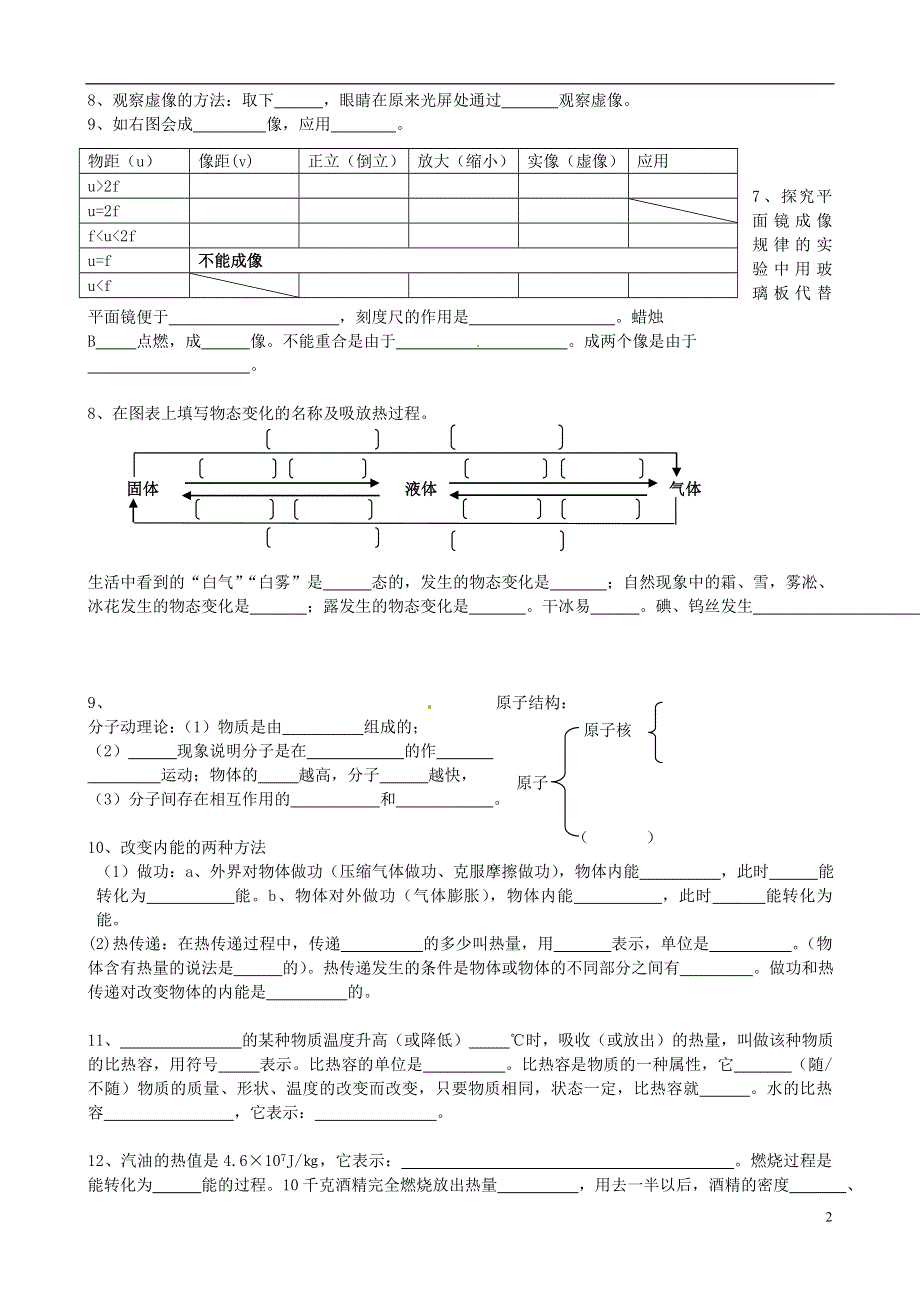 江苏省无锡市滨湖区中学九年级物理 基础过关训练（无答案） 新人教版.docx_第2页