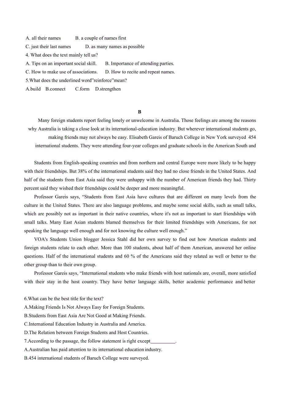 江苏省无锡市梅村高中2020-2021学年高一年级10月月考英语试卷 WORD版含答案.docx_第2页