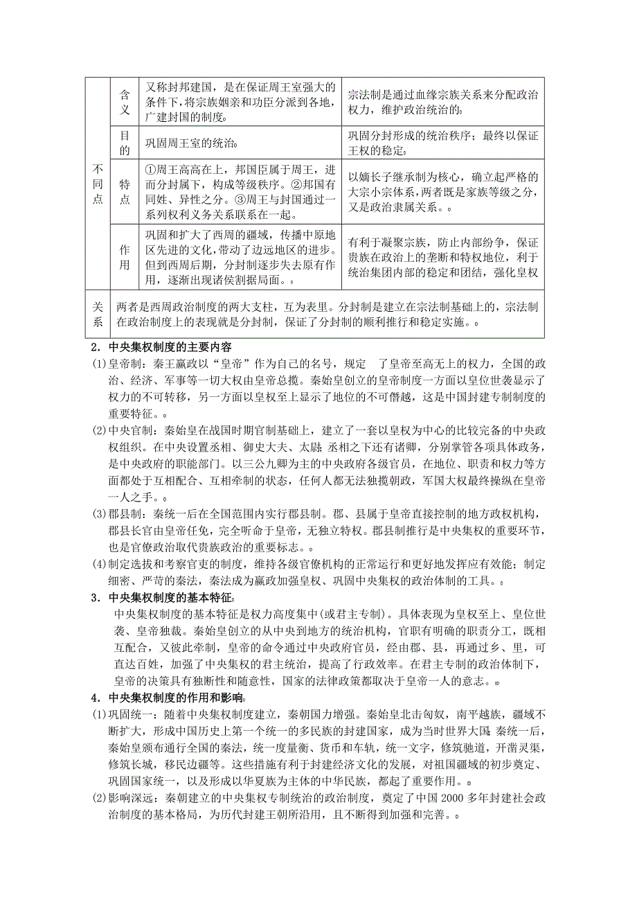 2012高一历史学案：1.1《第一节中国早期政治制度的特点》109（人民版必修1）.doc_第3页