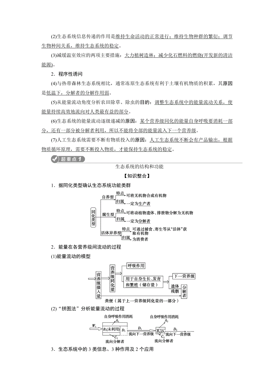 2020高考生物二轮考前复习方略课标版讲义：专题十三　生态系统和环境保护 .doc_第2页