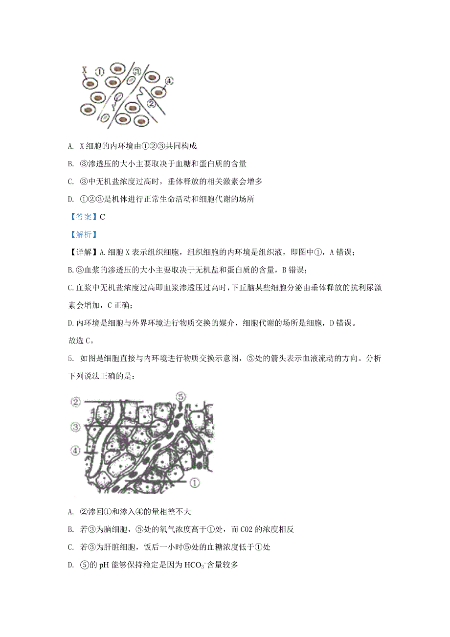 北京市海淀区101中学2020-2021学年高二上学期期中考试生物试题 WORD版含解析.doc_第3页