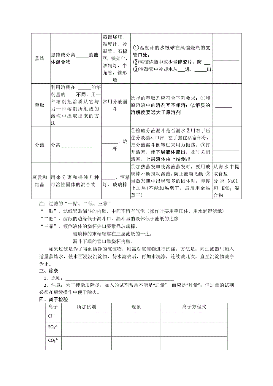 吉林省吉林市长岭县第四中学高一化学1.1.3化学实验基本方法（新人教版必修1）.doc_第2页