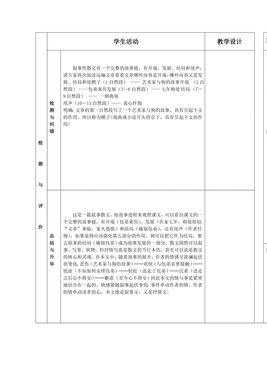 2014学年甘肃省金昌市第一中学高一语文精品学案：《小狗包弟》1（新人教版必修1）.doc_第2页