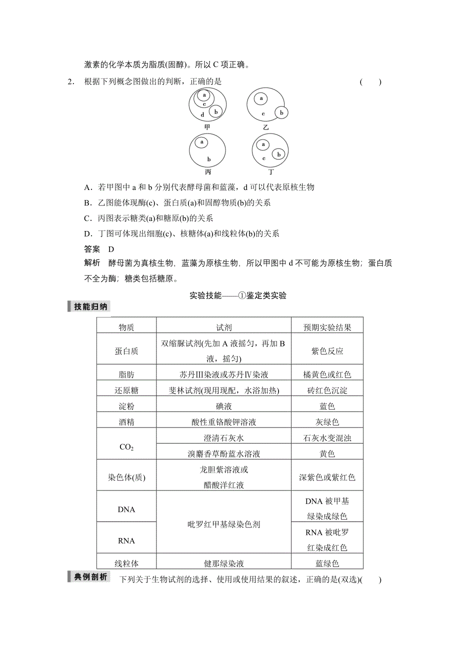 《步步高》2015高考生物（人教版）一轮复习考能专项突破1.doc_第2页