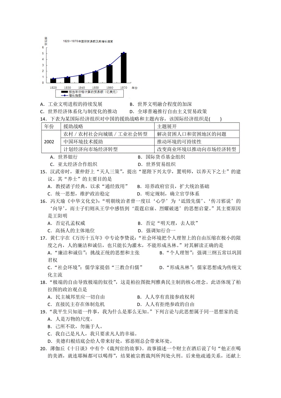 2014届全国高三历史二轮复习步步提升测试系列63.doc_第3页