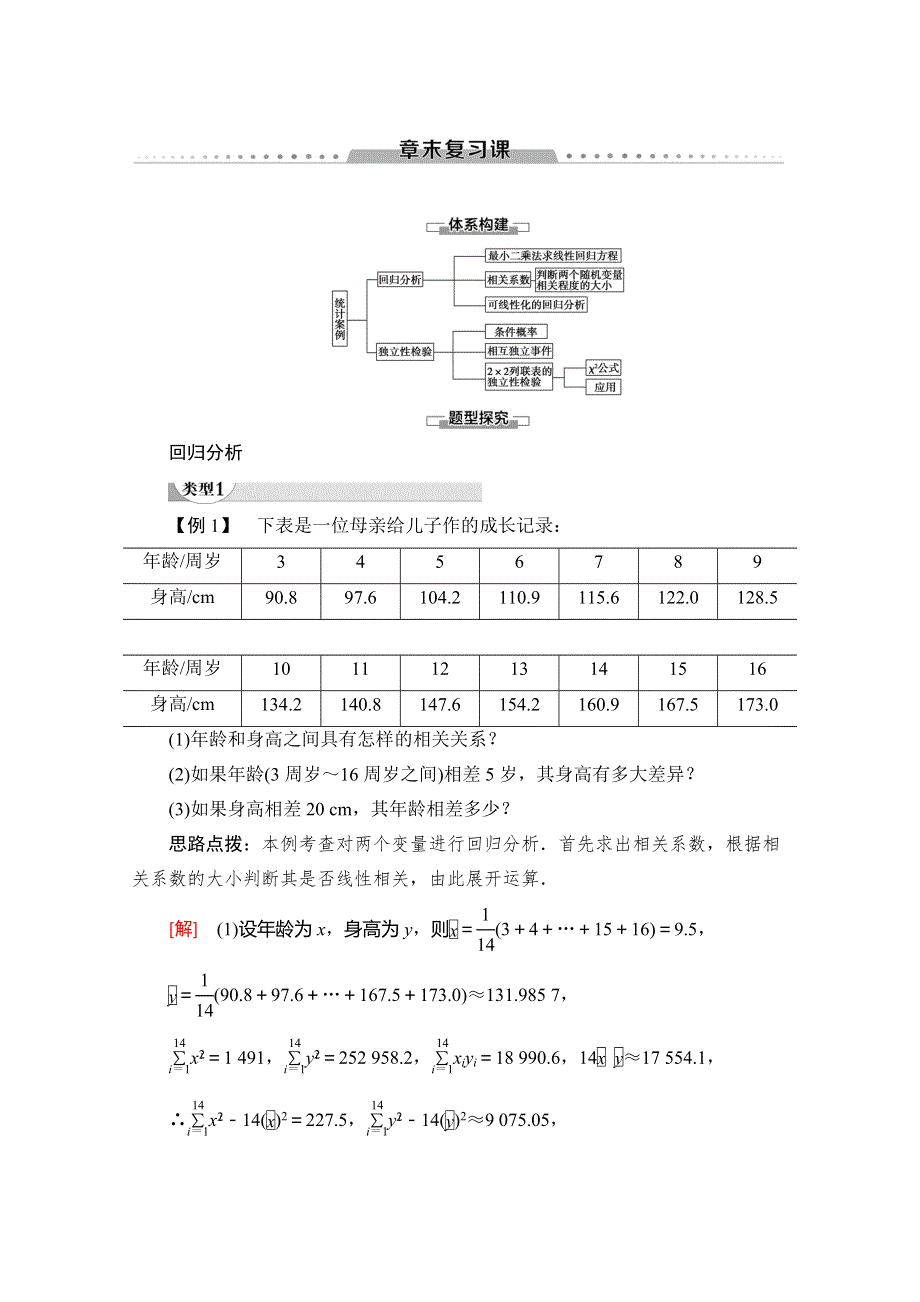 2019-2020学年北师大版数学选修1-2讲义：第1章 章末复习课 WORD版含答案.doc_第1页