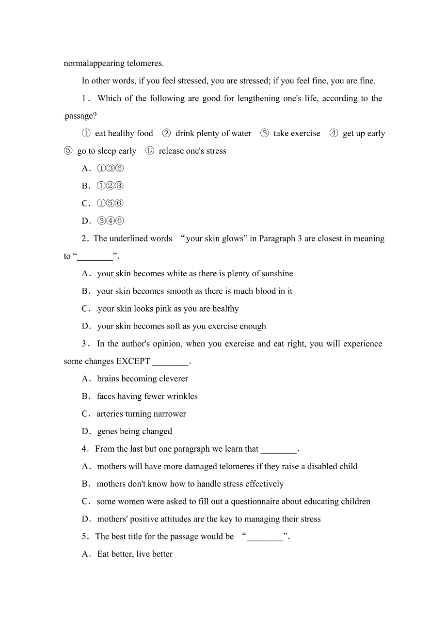 吉林省四平市2014高考英语阅读理解巩固全程训练（24）及答案.doc_第2页