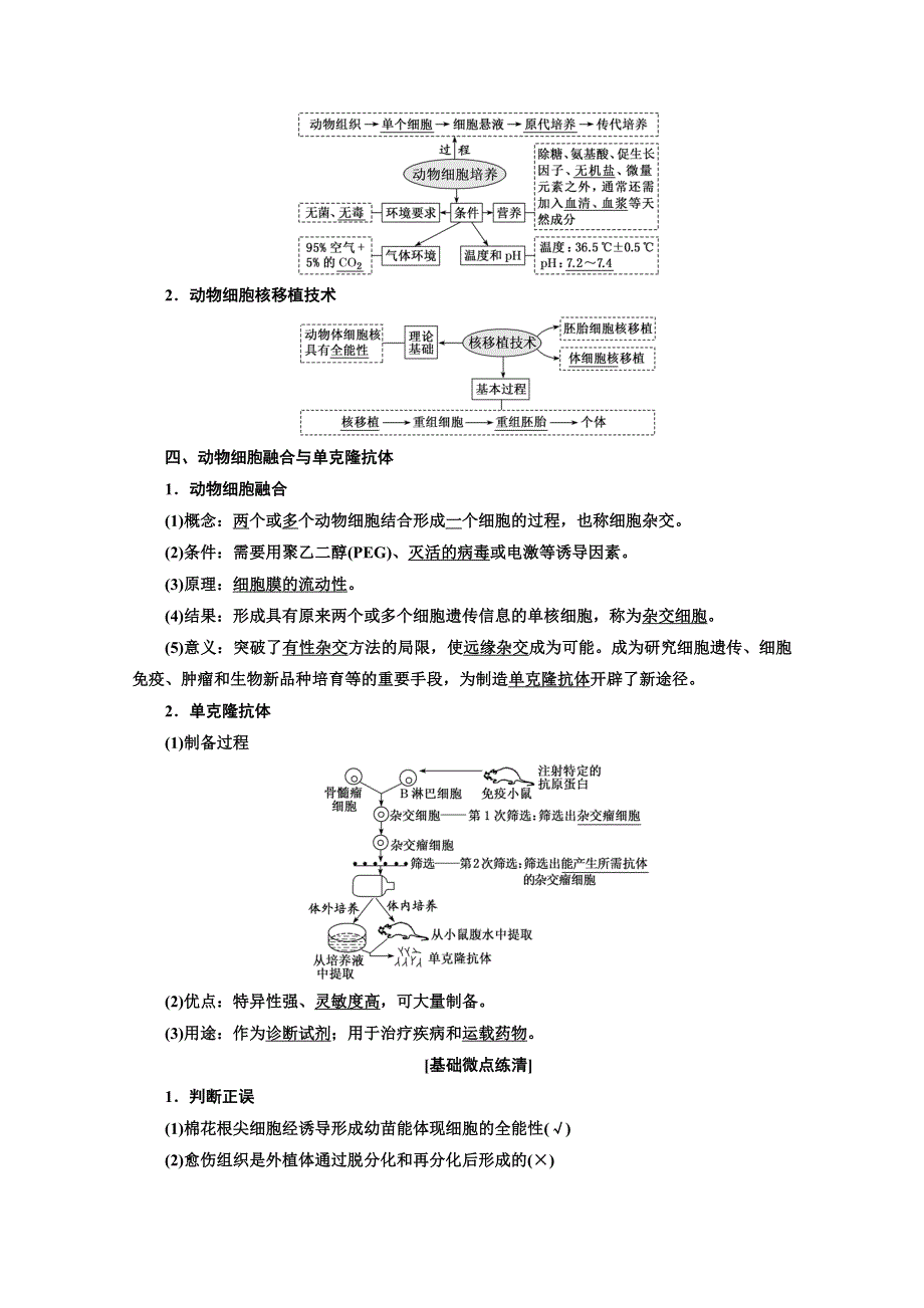 2022高三新高考生物人教版一轮学案：选修3 第2讲 细胞工程 WORD版含解析.doc_第3页