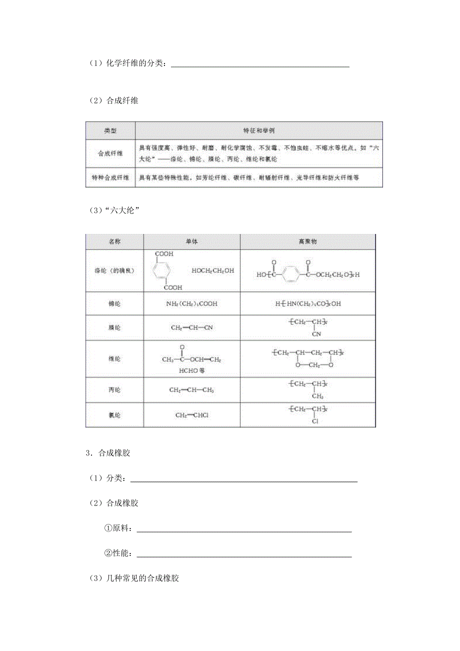 2012高二化学学案 5.2 应用广泛的高分子材料 （新人教选修5）.doc_第2页