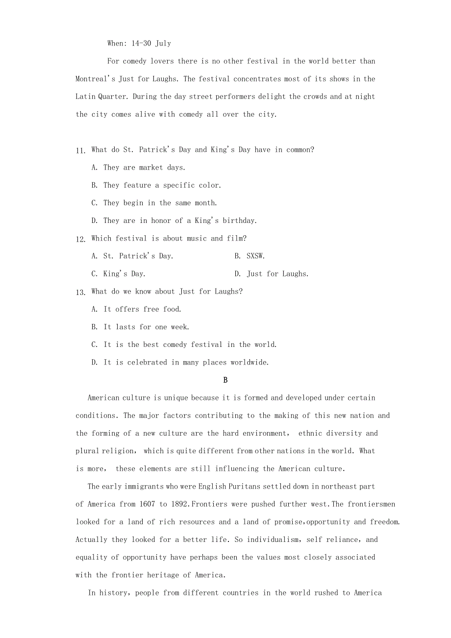 广东省珠海市艺术高级中学2020-2021学年高一英语下学期期中试题.doc_第3页