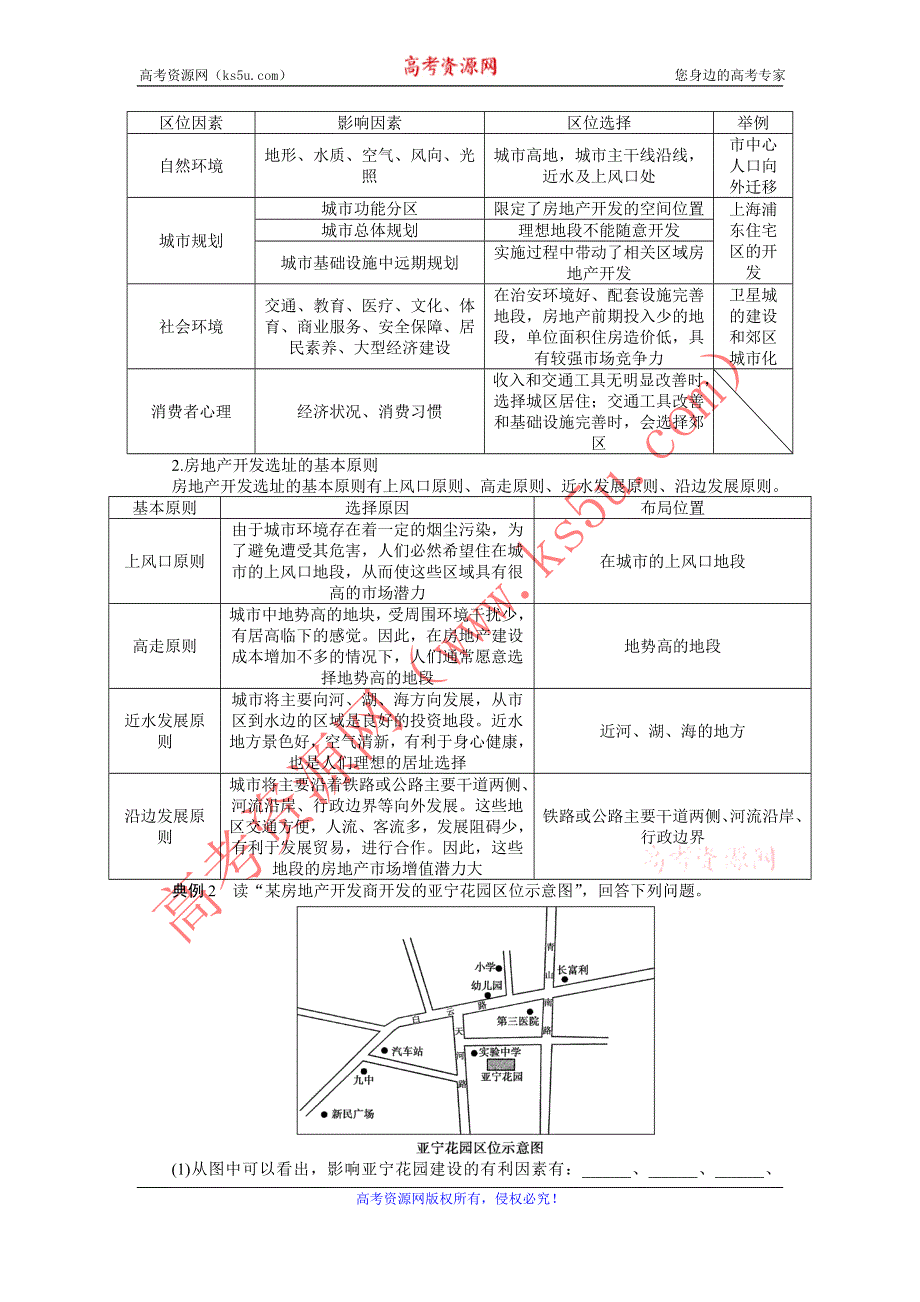 2012高二地理学案 4.1 城乡人居环境 （人教版选修4）.doc_第3页