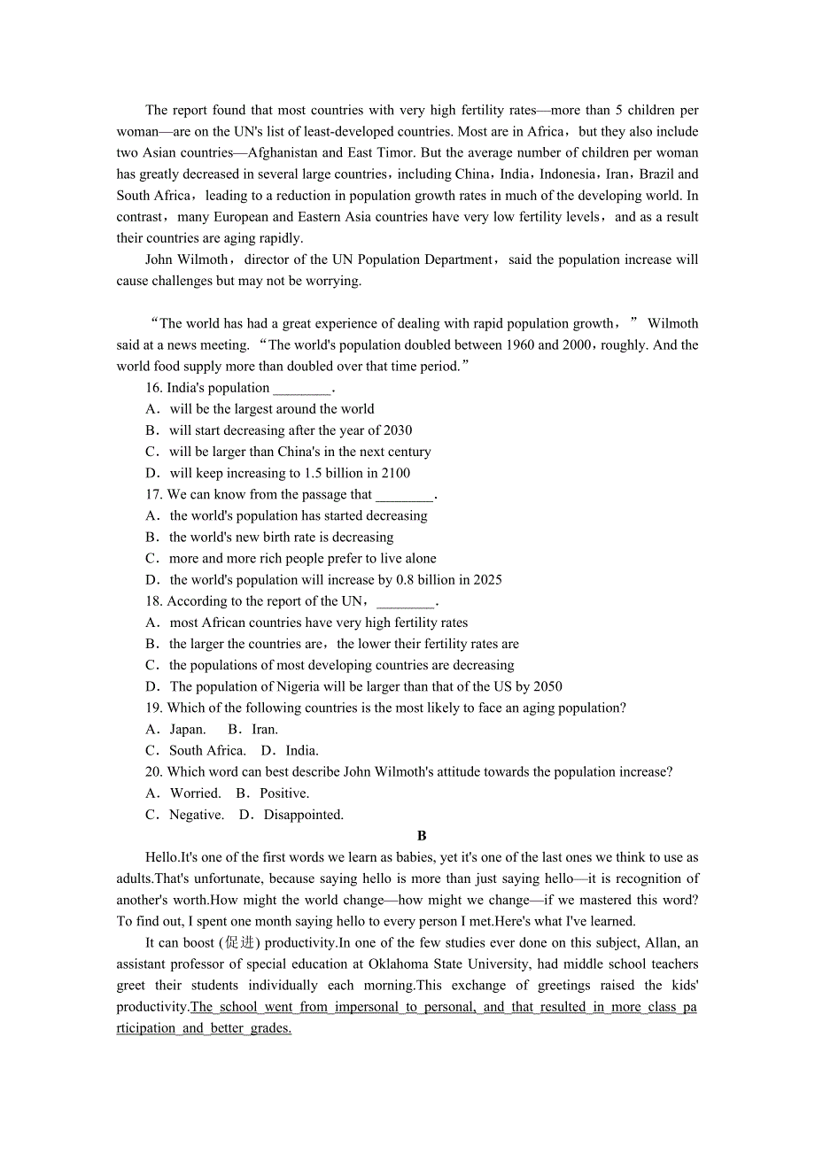 《高考复习方案》2015届高考英语第一轮总复习作业手册（译林牛津版&通用）精讲：模块1　UNIT 3 LOOKING GOOD FEELING GOOD WORD版含答案.doc_第3页