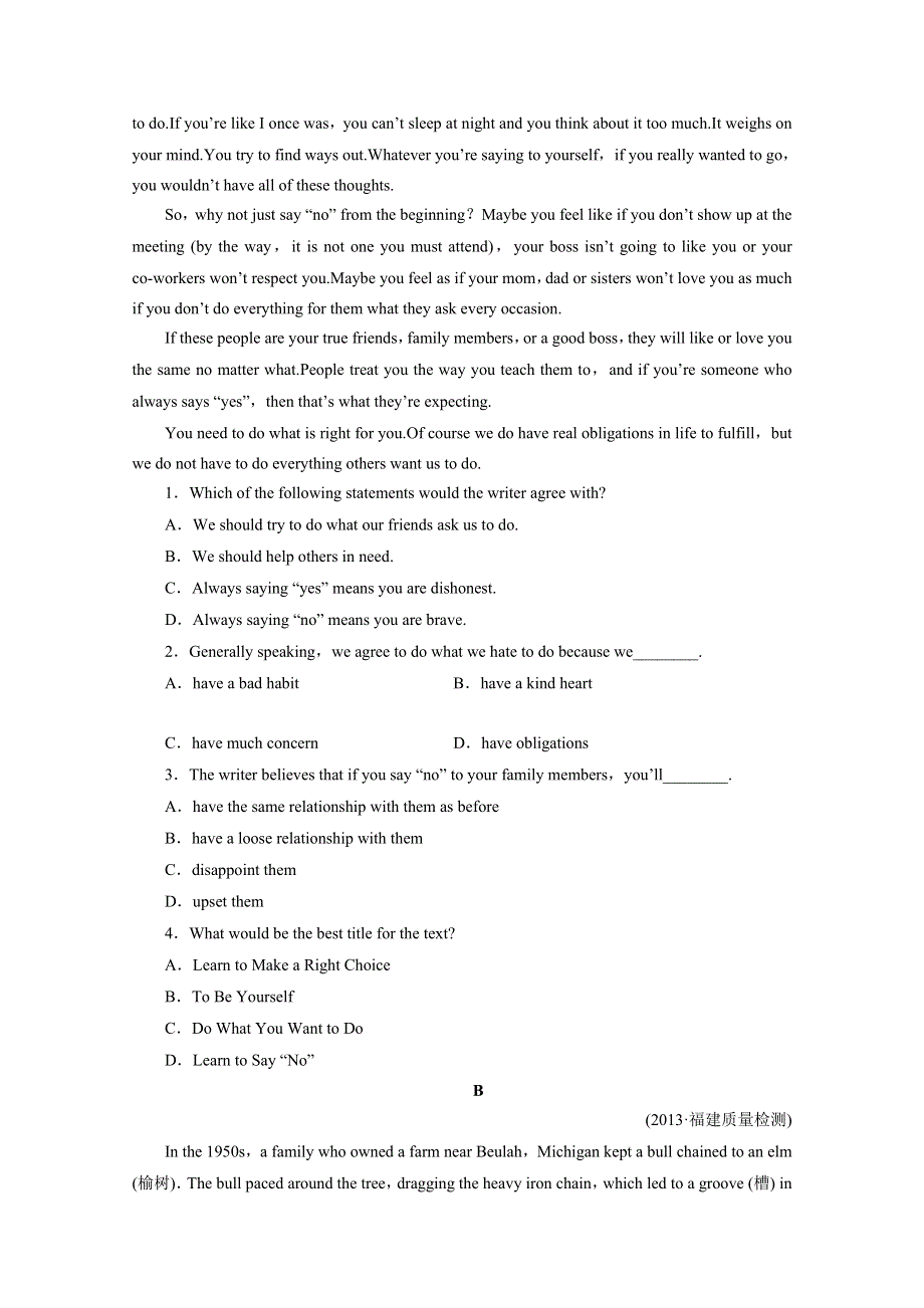 2014届高三一轮总复习英语课时作业16 外研版必修3 WORD版含解析.doc_第3页