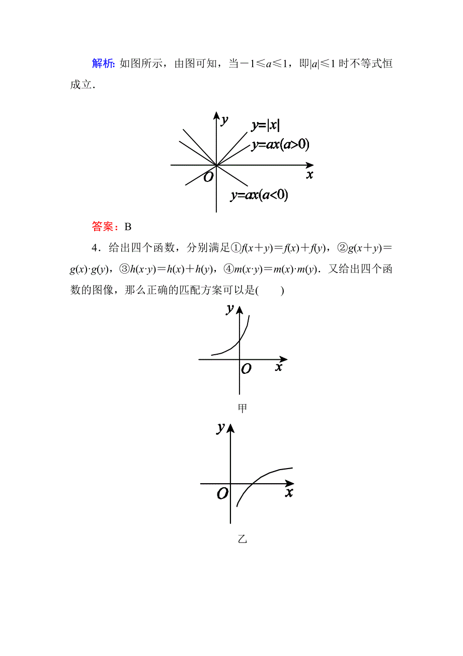 2014届高三人教A版数学一轮复习精练 2.5　函数的图像 WORD版含解析.doc_第3页