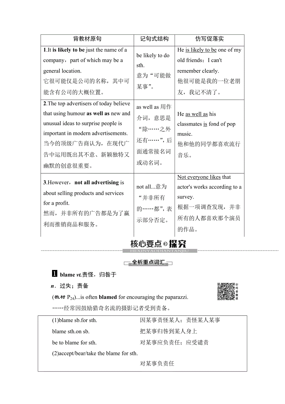 2019-2020学年北师大版英语必修四讲义：UNIT 11 SECTION Ⅳ　LANGUAGE POINTS （Ⅱ） （LESSON 2 & LESSON 3） WORD版含答案.doc_第3页