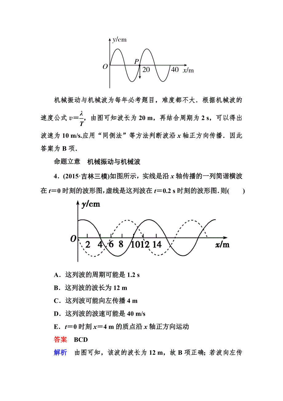 2016版高考物理二轮重点讲练：专题九 选考3－4 专题强化训练.doc_第3页