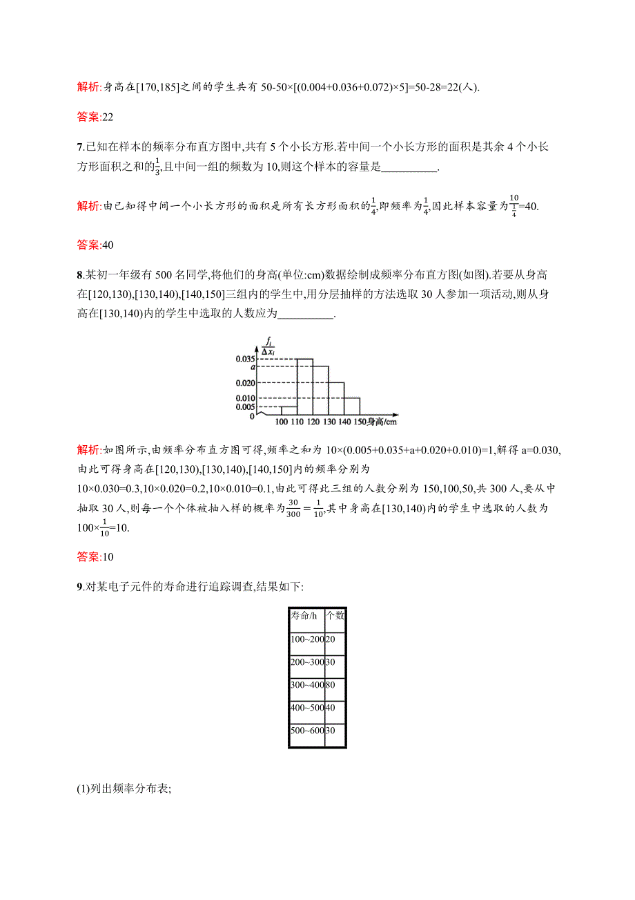 《测控指导》2015-2016学年高一数学北师大版必修3同步训练：1.5.1 估计总体的分布 WORD版含解析.docx_第3页