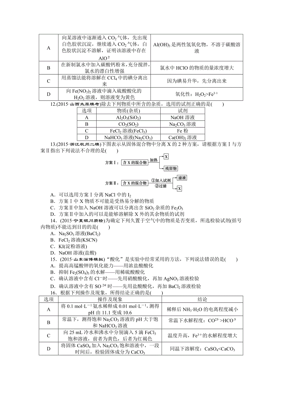 2016版高考化学（全国通用）二轮复习 高考13题大解密 第1部分第六题.doc_第3页