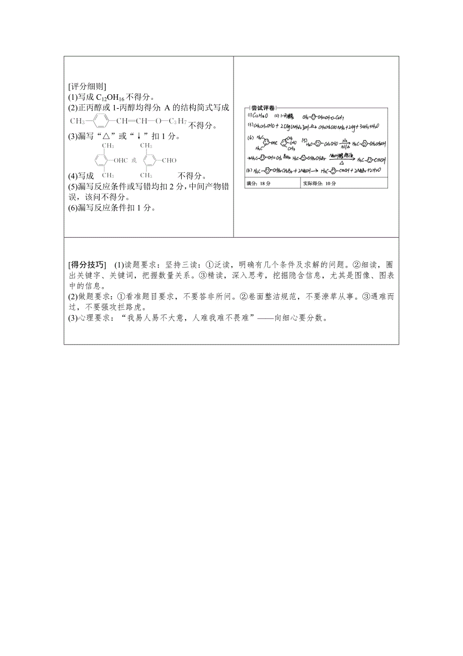 2016版高考化学（全国通用）二轮复习专题突破方略 下篇 专题二 非选择题提分策略第五讲有机合成与推断.doc_第3页