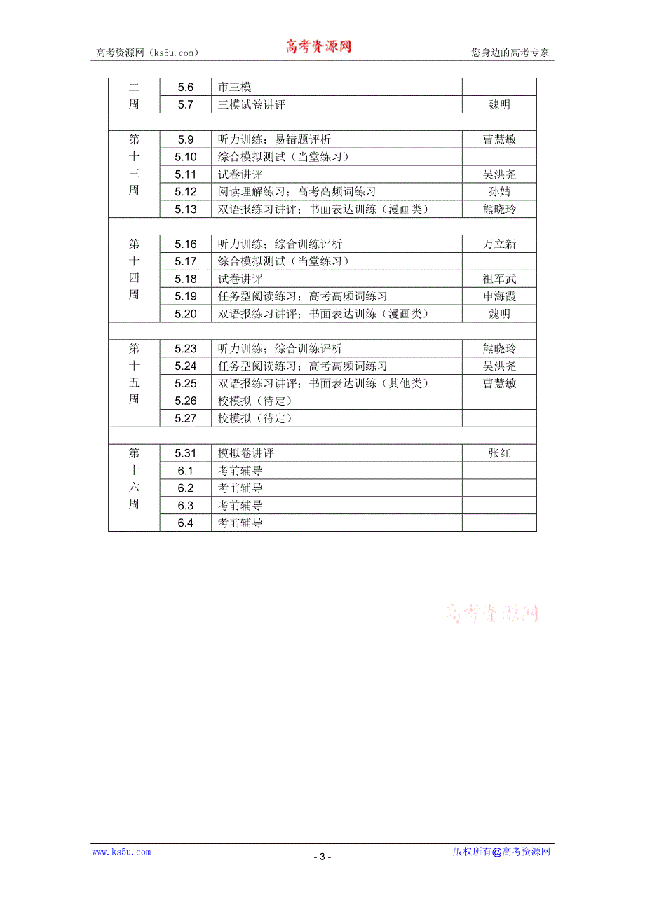 江苏省南京一中2011届高三英语50天备考计划.doc_第3页