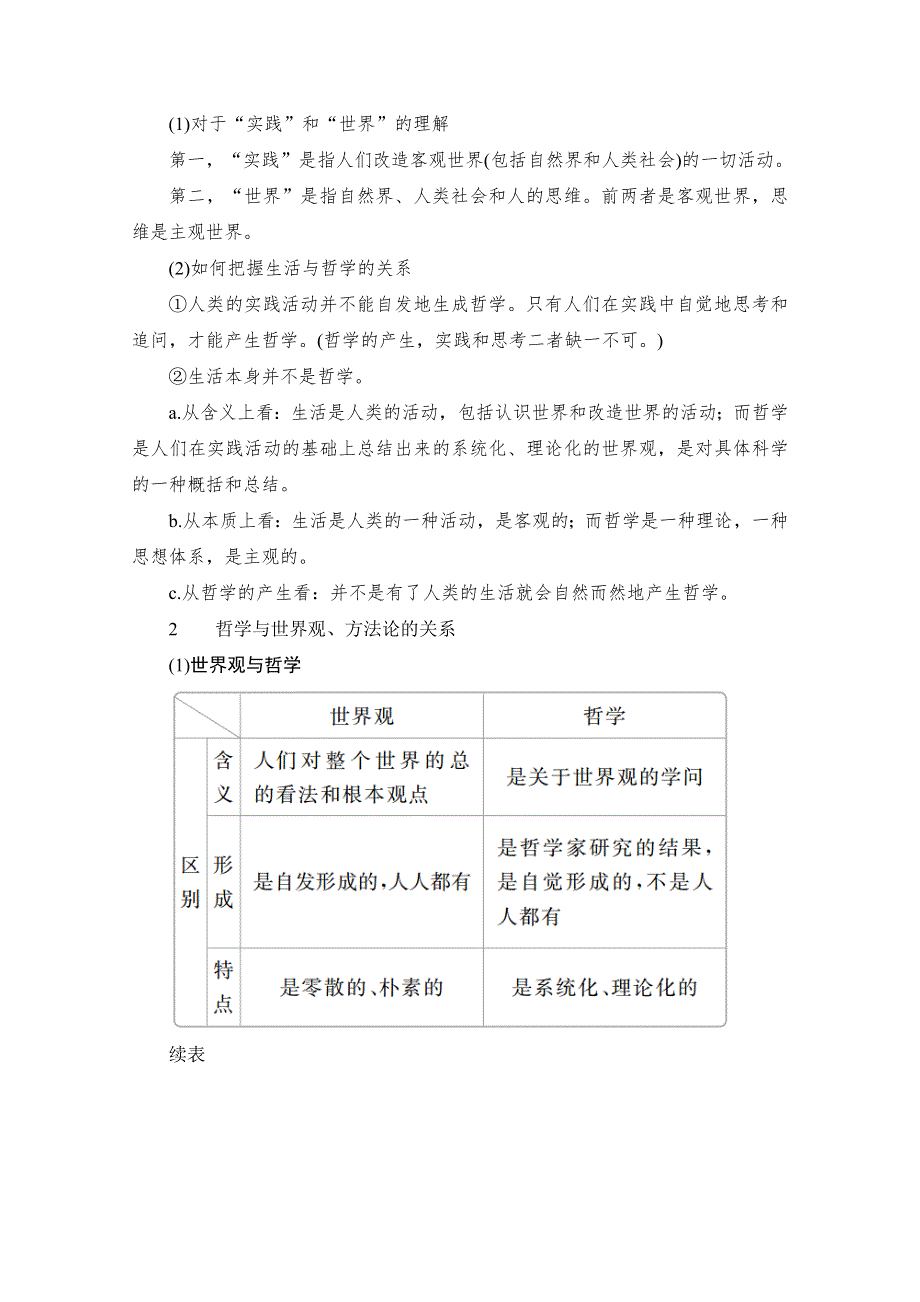 2021新高考政治选择性B方案一轮复习学案：必修4 第一单元 第一至三课　马克思主义哲学是时代精神的精华 WORD版含解析.doc_第2页