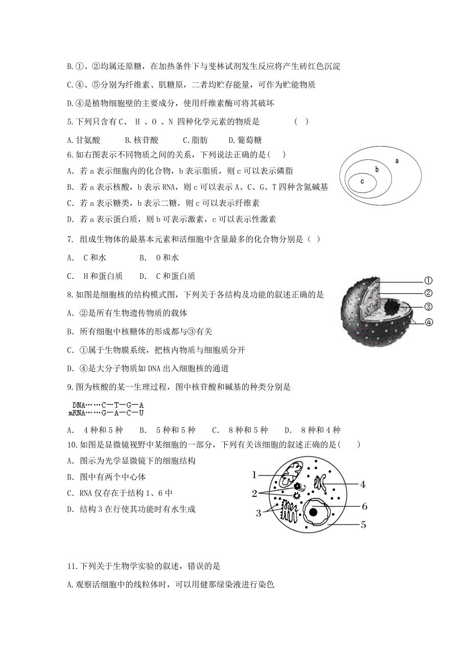 内蒙古通辽市科左后旗甘旗卡第二高级中学2019-2020学年高一生物下学期期末考试试题.doc_第2页