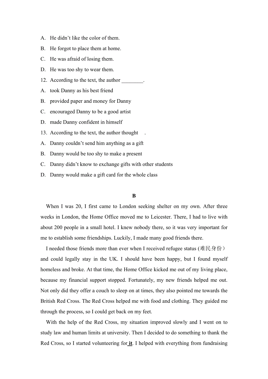 广东省深圳市沙井中学2015-2016学年高二下学期期中考试英语试题 WORD版含答案.doc_第3页