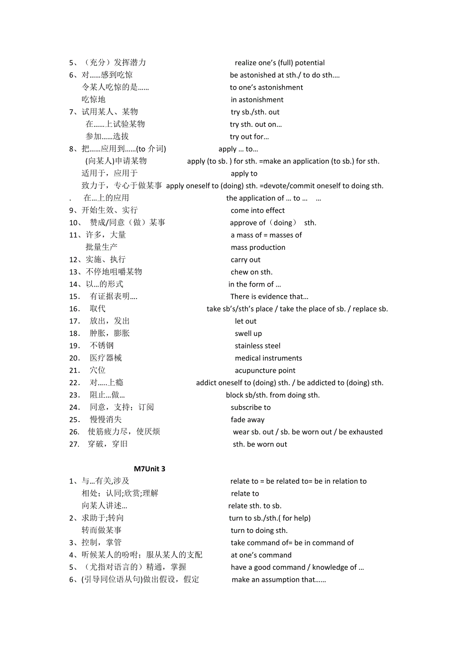 江苏省南京市东山外国语学校高中英语牛津译林版选修七词组复习：《UNIT 1 LIVING WITH TECHNOLOGY》 WORD版.doc_第2页