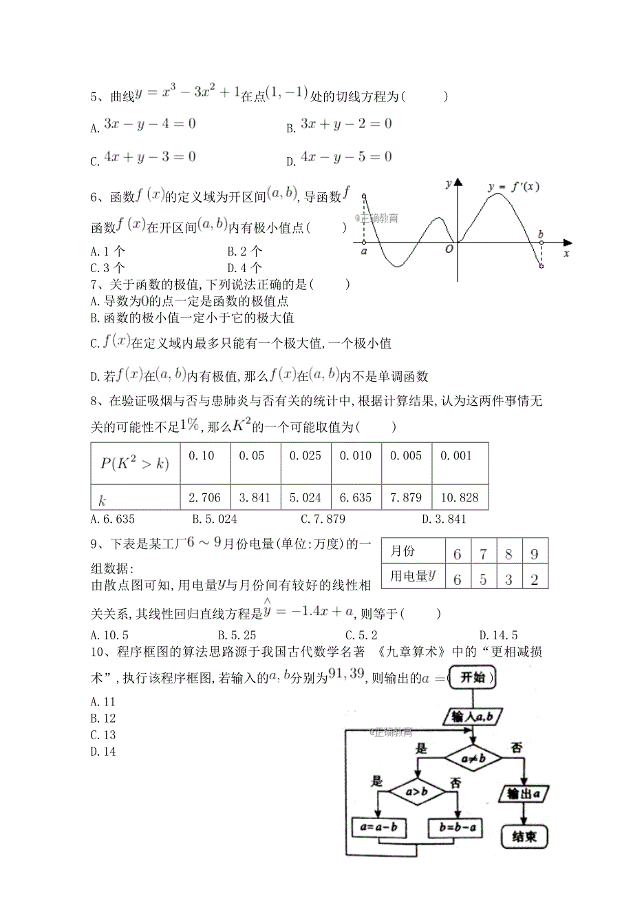 内蒙古阿拉善左旗高级中学2017-2018学年高二下学期期中考试数学（文）试卷 WORD版含答案.doc_第2页