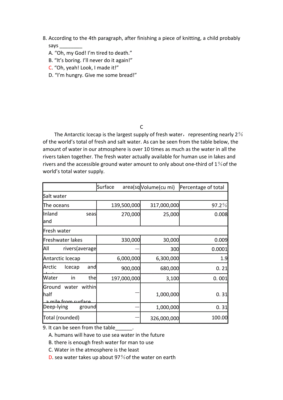 河北省2012高考英语二轮复习专题训练：阅读理解（100）.doc_第3页