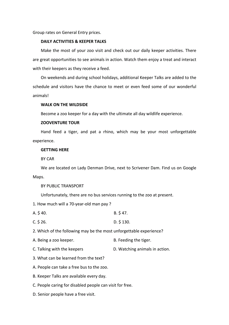 内蒙古集宁一中2019-2020学年高二下学期第三次月考英语试题 WORD版含答案.doc_第2页