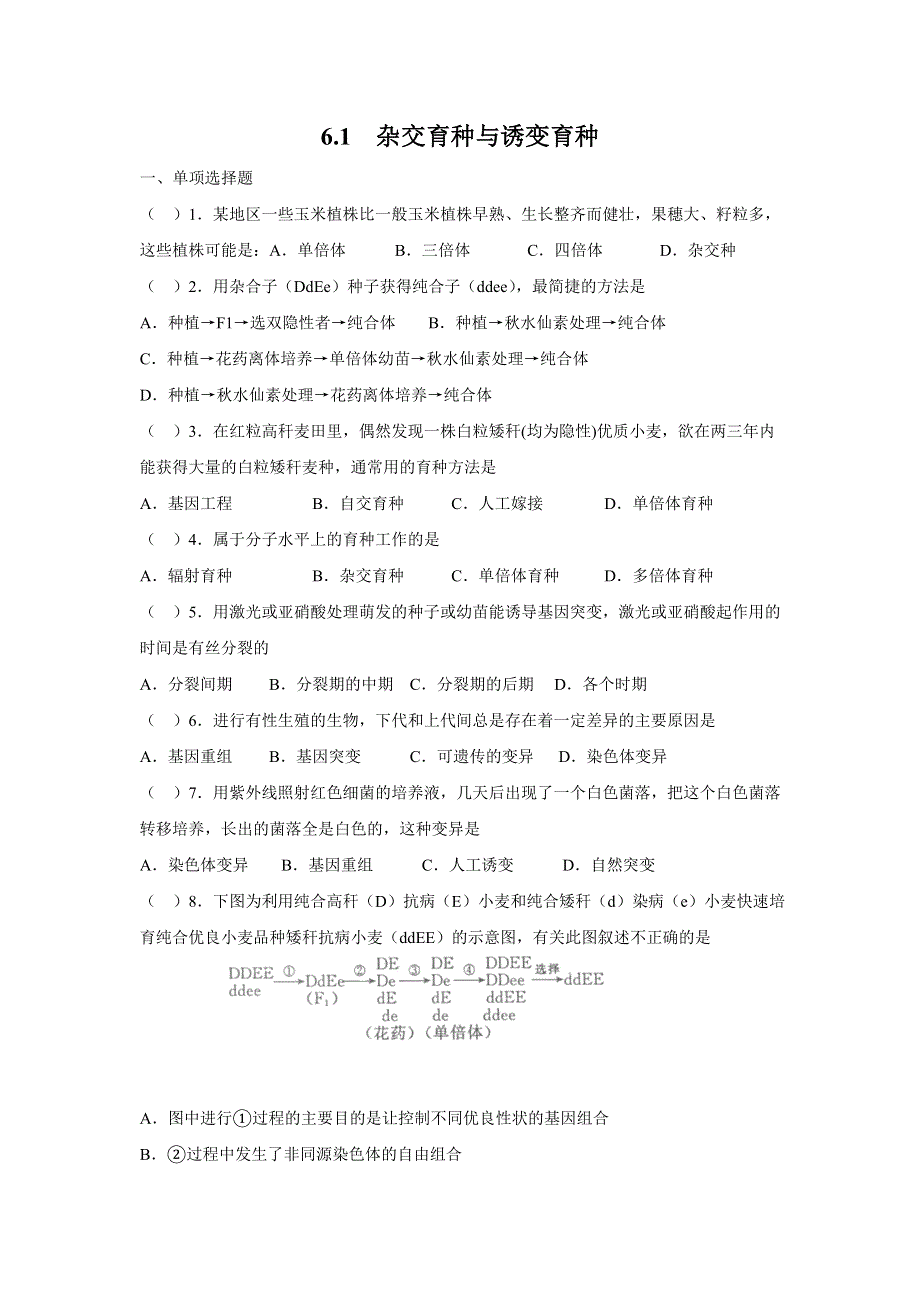 2012高一生物精品练习：6.doc_第1页