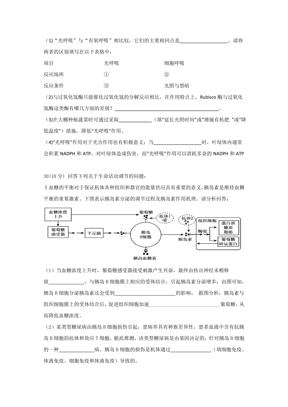 广东省深圳高级中学2017届高三上学期第十二次测试理综-生物试题（11.3） WORD版含答案.doc_第3页