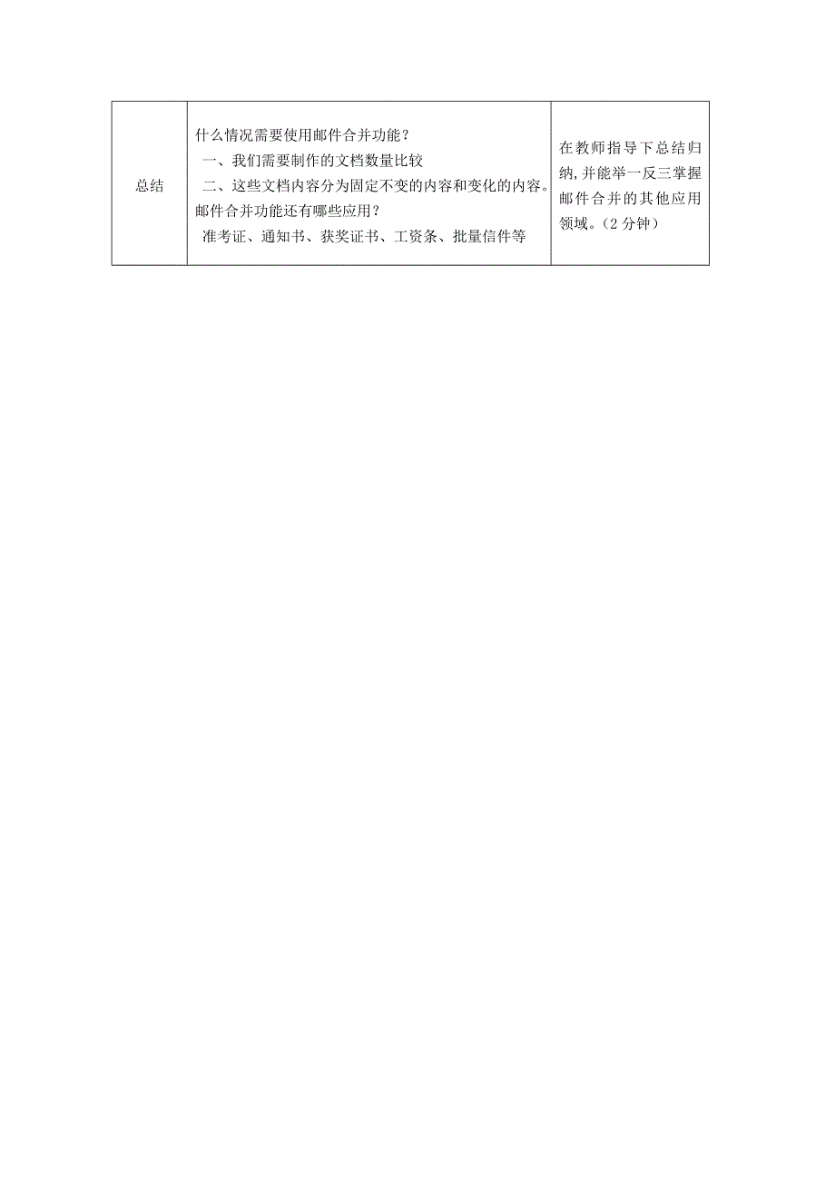 江苏省南京市金陵中学河西分校高一信息技术教案：邮件合并.doc_第3页