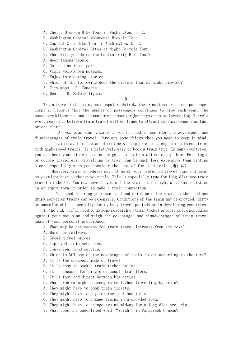 2020-2021学年新教材高中英语 课时作业（十四）Unit 5 On the road Section Ⅲ Grammar—动词-ing作定语（含解析）外研版必修第二册.doc_第2页