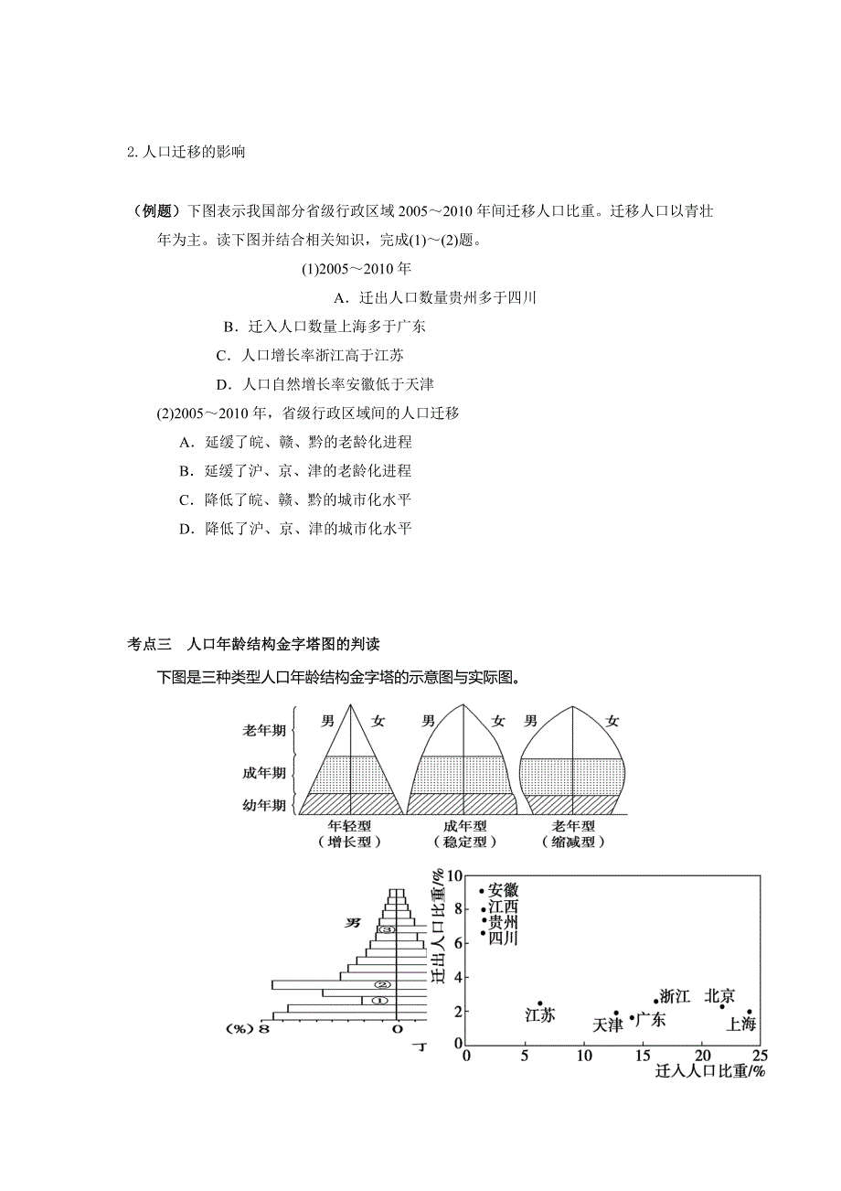 河北省临漳县第一中学湘教版高中地理必修二 第一章《人口与环境》学案 .doc_第2页