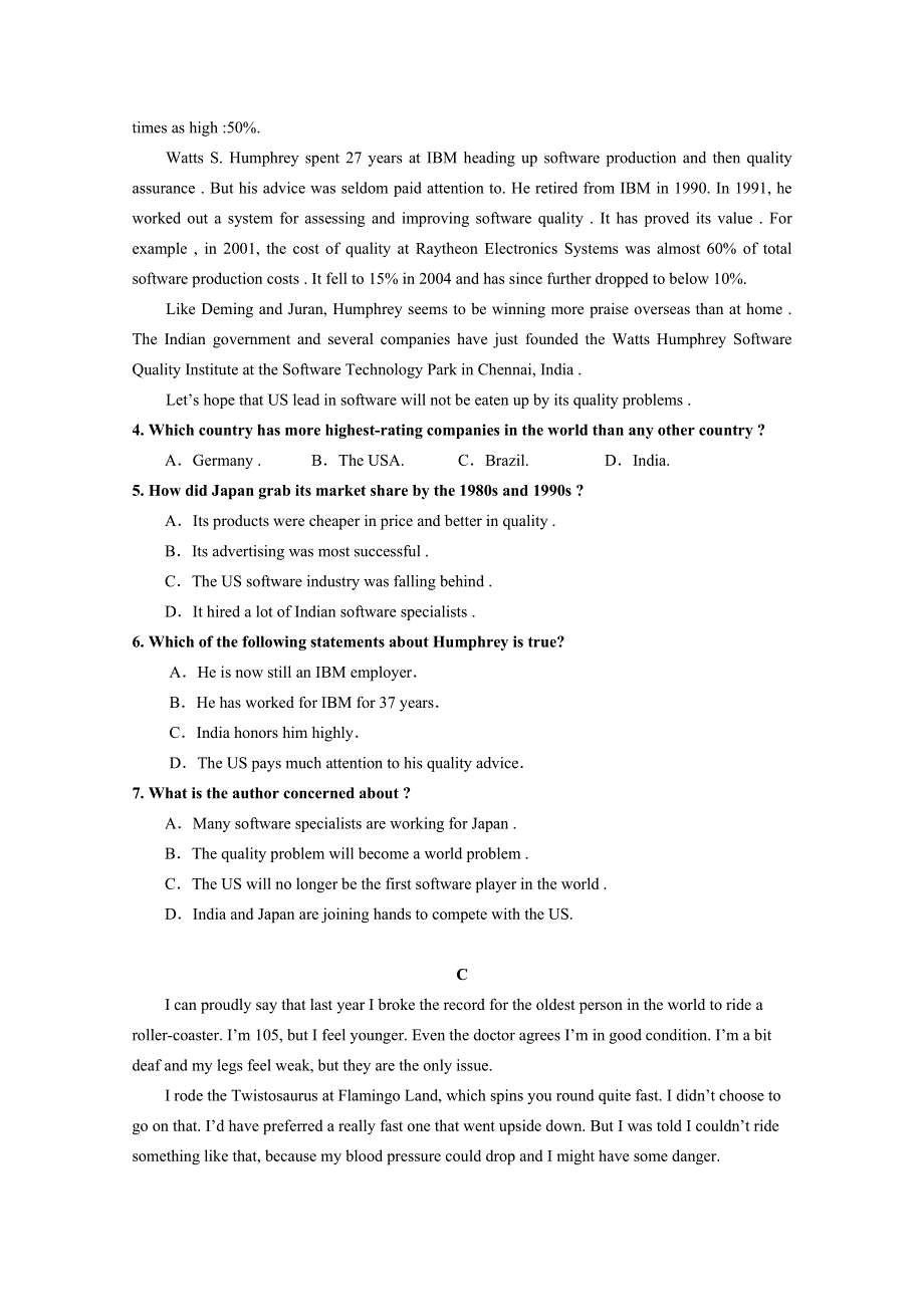 广东省清远市凤霞中学2020-2021学年高二上学期期中考试英语试题 WORD版含答案.doc_第3页