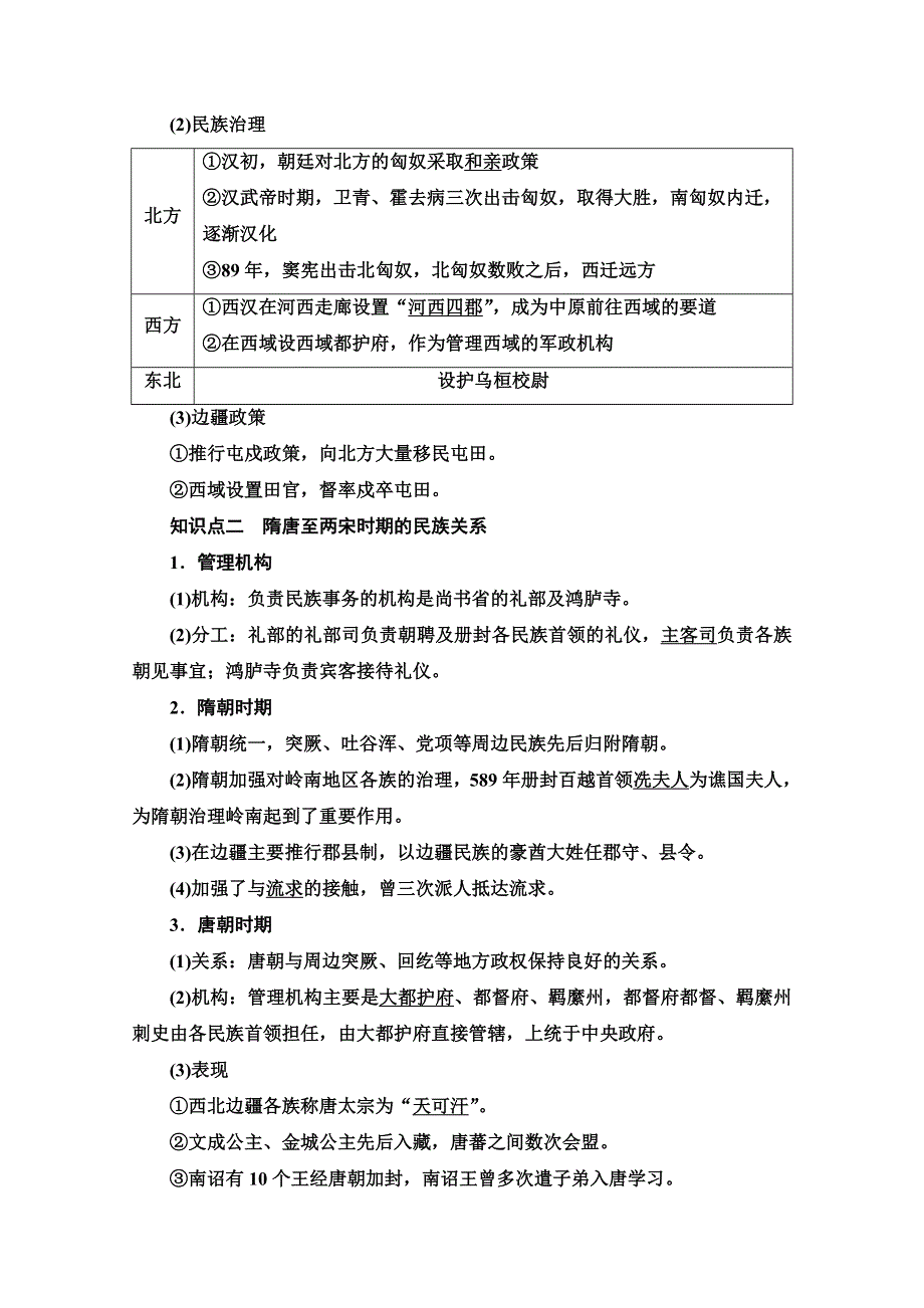 2021-2022学年新教材人教版历史选择性必修1学案：第4单元 第11课　中国古代的民族关系与对外交往 WORD版含答案.doc_第2页