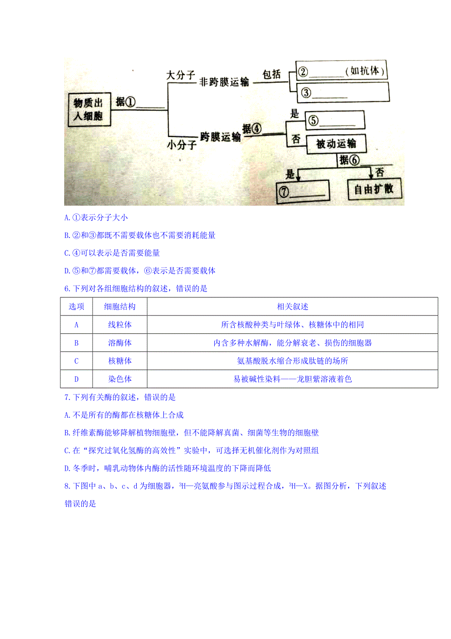 河北省保定市2017-2018学年高二下学期期末考试生物试题 WORD版含答案.doc_第2页