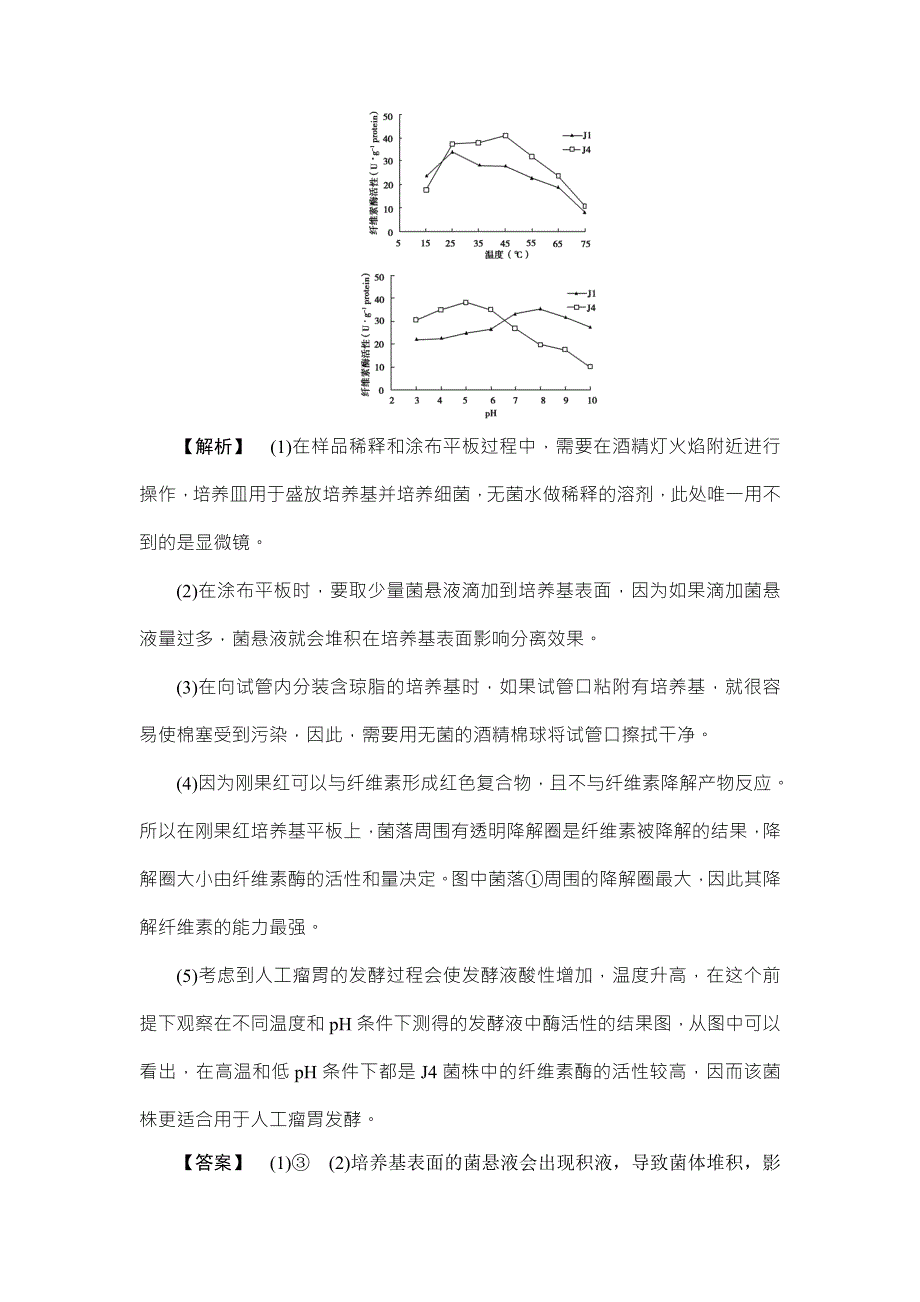 《非常考案》2017版高考生物一轮复习（通用版）分层限时跟踪练37微生物的培养与应用 WORD版含答案.doc_第3页