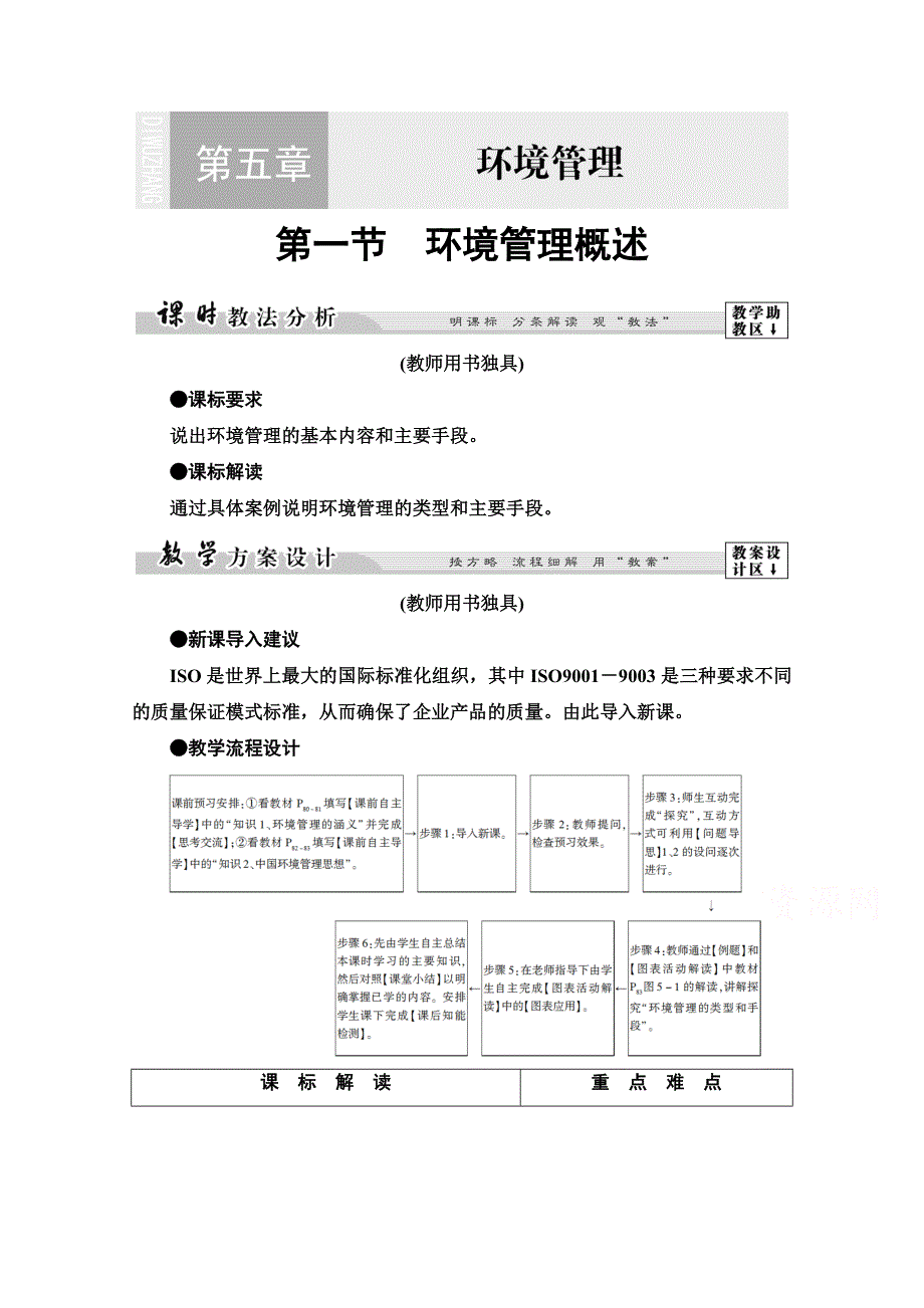 2020-2021学年湘教版高中地理选修6学案：第5章 第1节　环境管理概述 WORD版含解析.doc_第1页