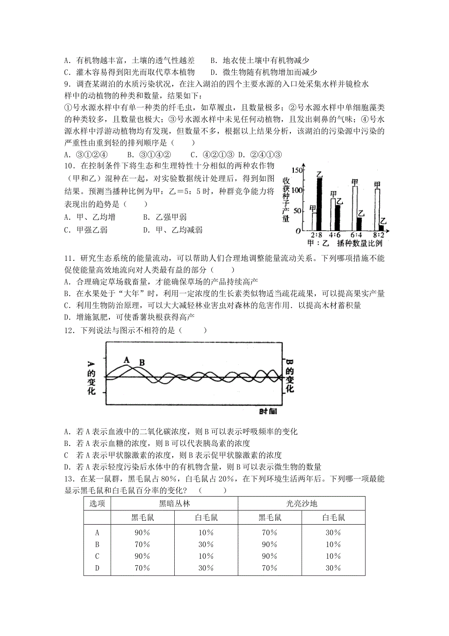 2012高三生物二轮复习综合练习8.doc_第2页