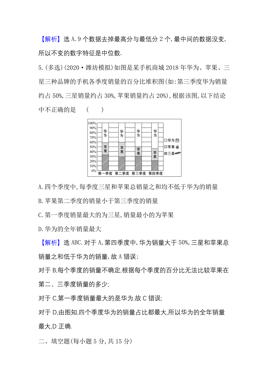 2021版新高考数学人教B版一轮核心素养测评 六十 用样本估计总体 WORD版含解析.doc_第3页