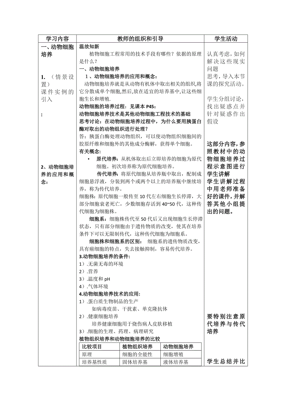 2020-2021学年生物人教版选修3教学教案：2-2-1　动物细胞培养和核移植技术（3） WORD版含答案.doc_第2页