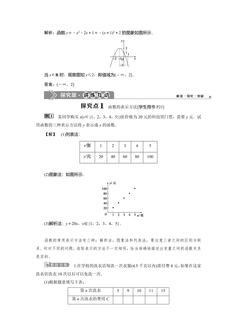 2019-2020学年苏教版数学必修一新素养同步讲义：2-1 2-1-2　函数的表示方法 WORD版含答案.doc_第2页