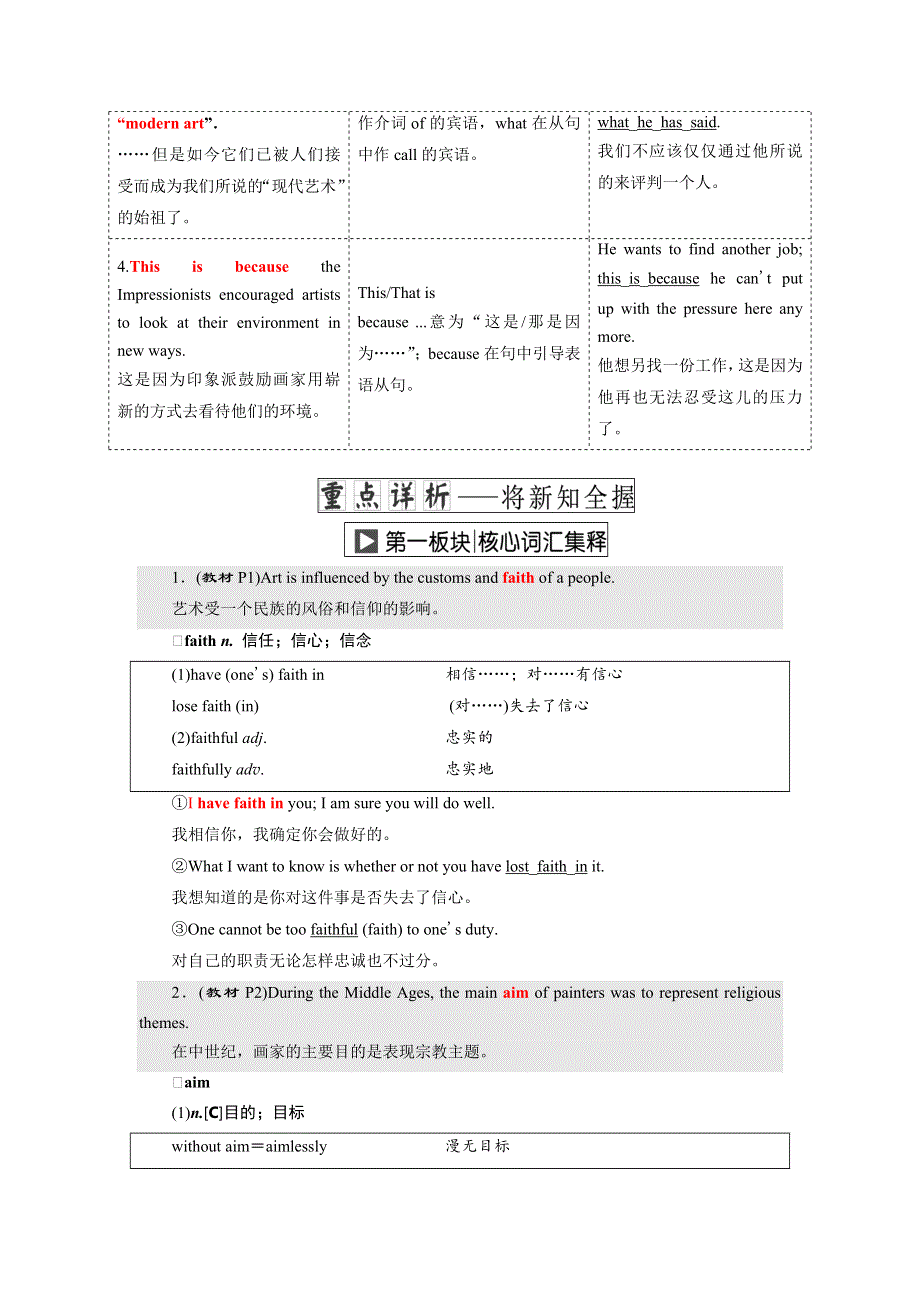 2017-2018学年高中英语三维设计人教版浙江专版选修6：UNIT 1 SECTION Ⅱ WARMING UP &AMP； READING — LANGUAGE POINTS WORD版含答案.doc_第3页