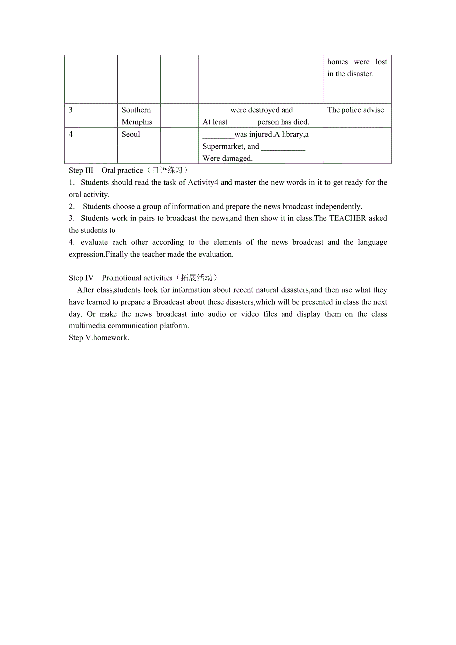 必修一UNIT4 LISTENING AND SPEAKING导学案.doc_第3页