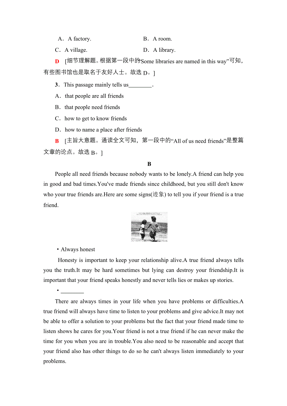 2019-2020学年新外研版高一英语课时分层作业：必修1 UNIT 4课时分层作业11 USING LANGUAGE.doc_第3页