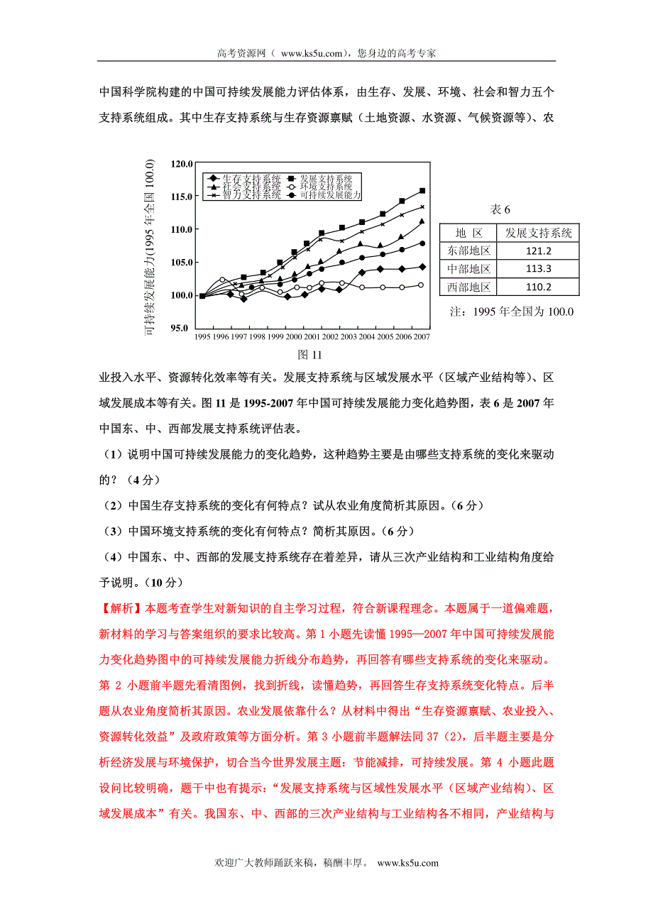 高考地理母题（1956-2012）汇编 考点52 中国的可持续发展实践 PDF版.pdf_第3页